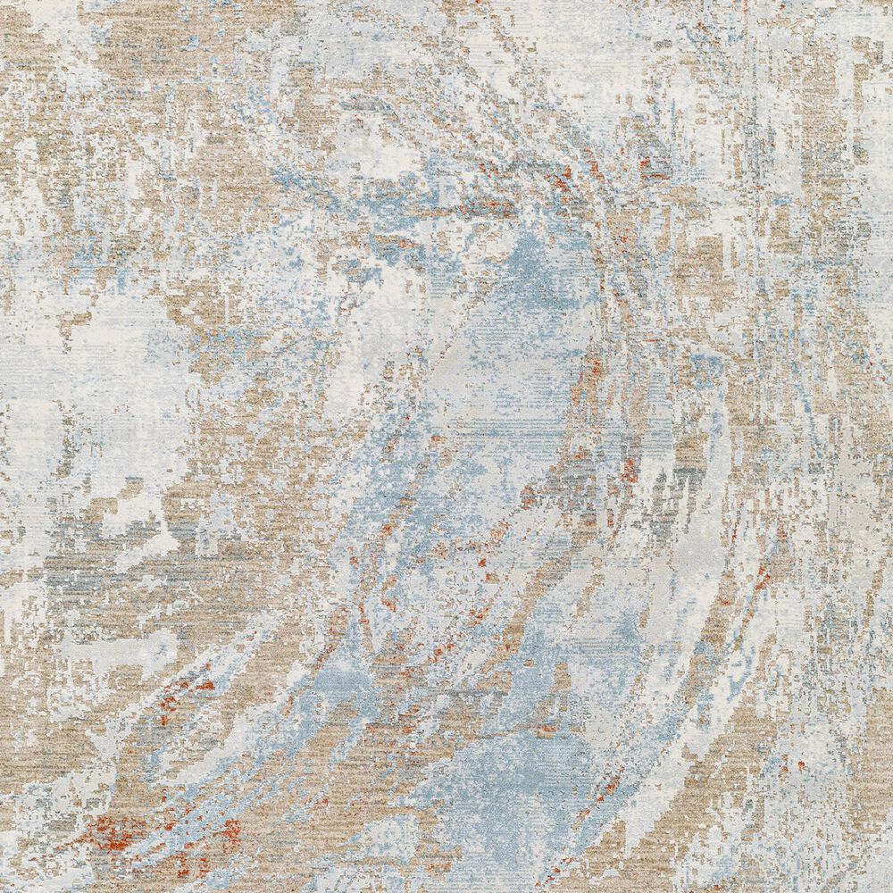 Surya Brunswick Cream, Tan, Taupe, Light Slate, Blue and Seafoam 2&#39;7&quot; x 10&#39; Runner, , large