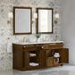 James Martin Bellshire 72" Double Bathroom Vanity in Honey Oak with 3 cm Ethereal Noctis Silestone Top, Rectangular Sinks and FreePower Wireless Charger, , large