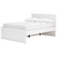 Ashley Onita Full Panel Platform Bed with 1 Side Storage in White, , large