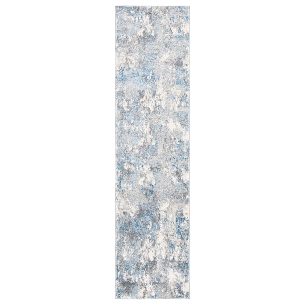 Safavieh Lagoon LGN521G 2" x 8" Light Grey and Light Blue Runner, , large