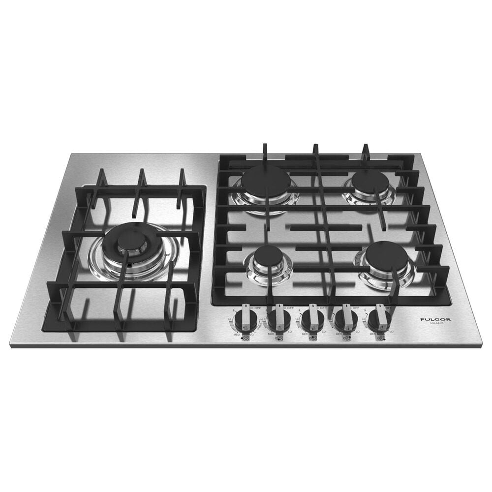 Fulgor Milano 400 Series 30&quot; Gas Cooktop with 5 European Sealed Burners in Stainless Steel, , large