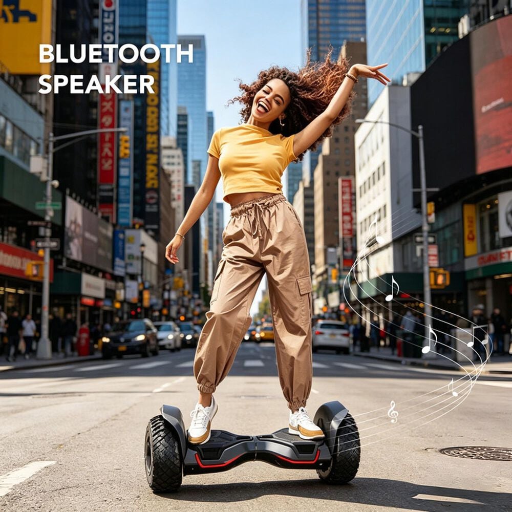 HOMLUX All-Terrain Self Balancing Scooter with 8.5" Tires in Black, , large