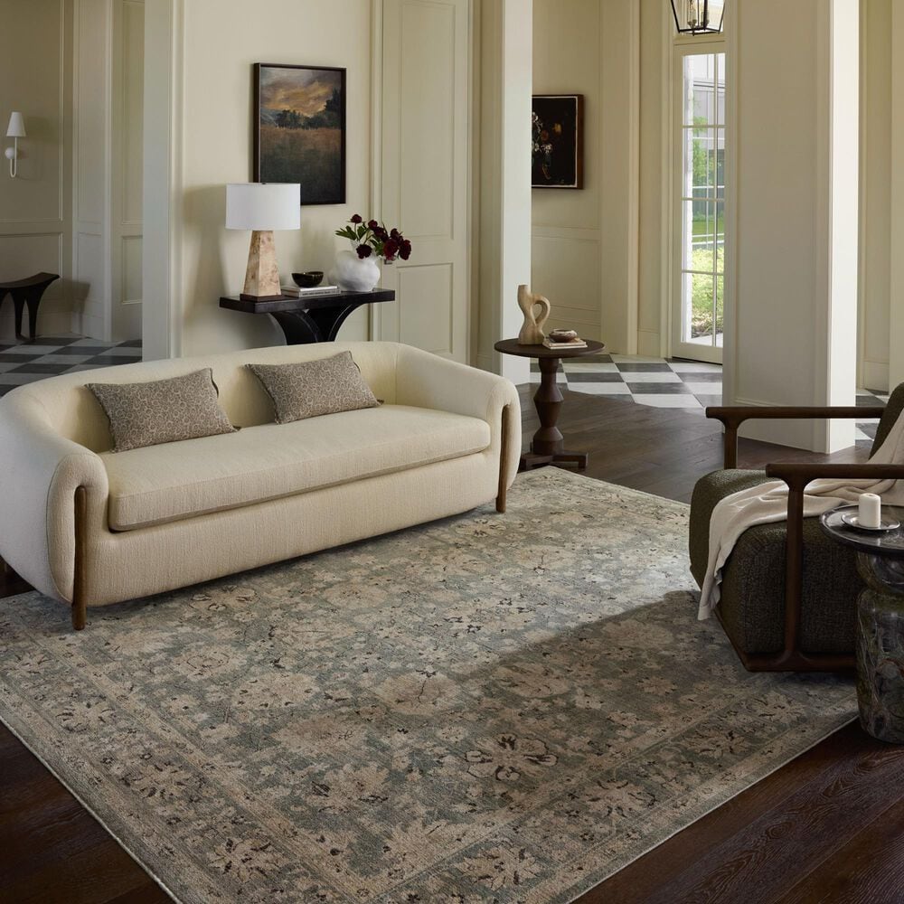 Loloi Briar Fog and Sand 6'7" x 9'2" Area Rug, , large