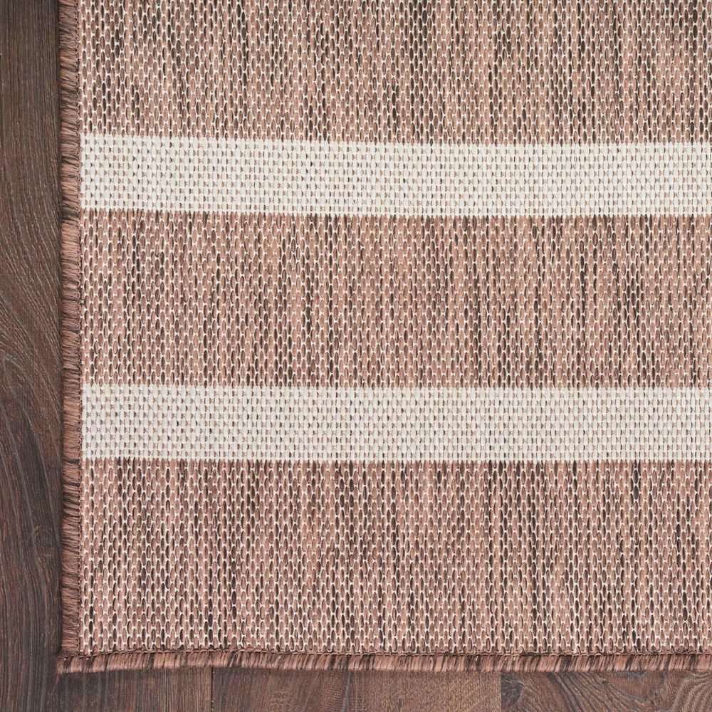 Nourison Positano POS03 Natural and Ivory 6&#39; x 9&#39; Indoor/Outdoor Area Rug, , large