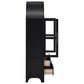 HOMLUX 71" Arched Kitchen Pantry Cabinet in Black, , large