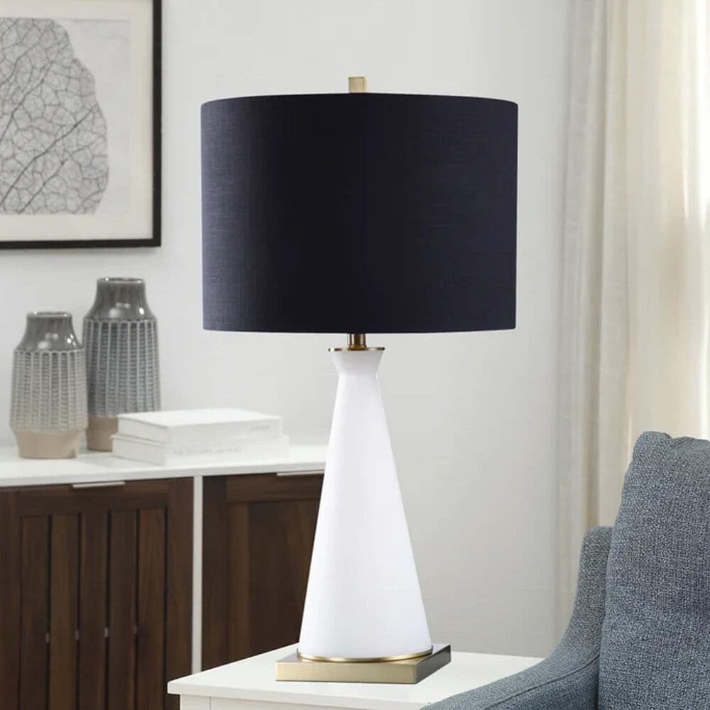 Flair Industries DF White AB Glass Table Lamp, , large