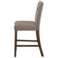 Modern Market Bar Stool with Dark Brown Fabric Seat, , large