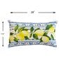 Hearth and Haven 14" x 24" Outdoor Summer Fresh Lemon New Lumbar Pillow in Multicolor, , large