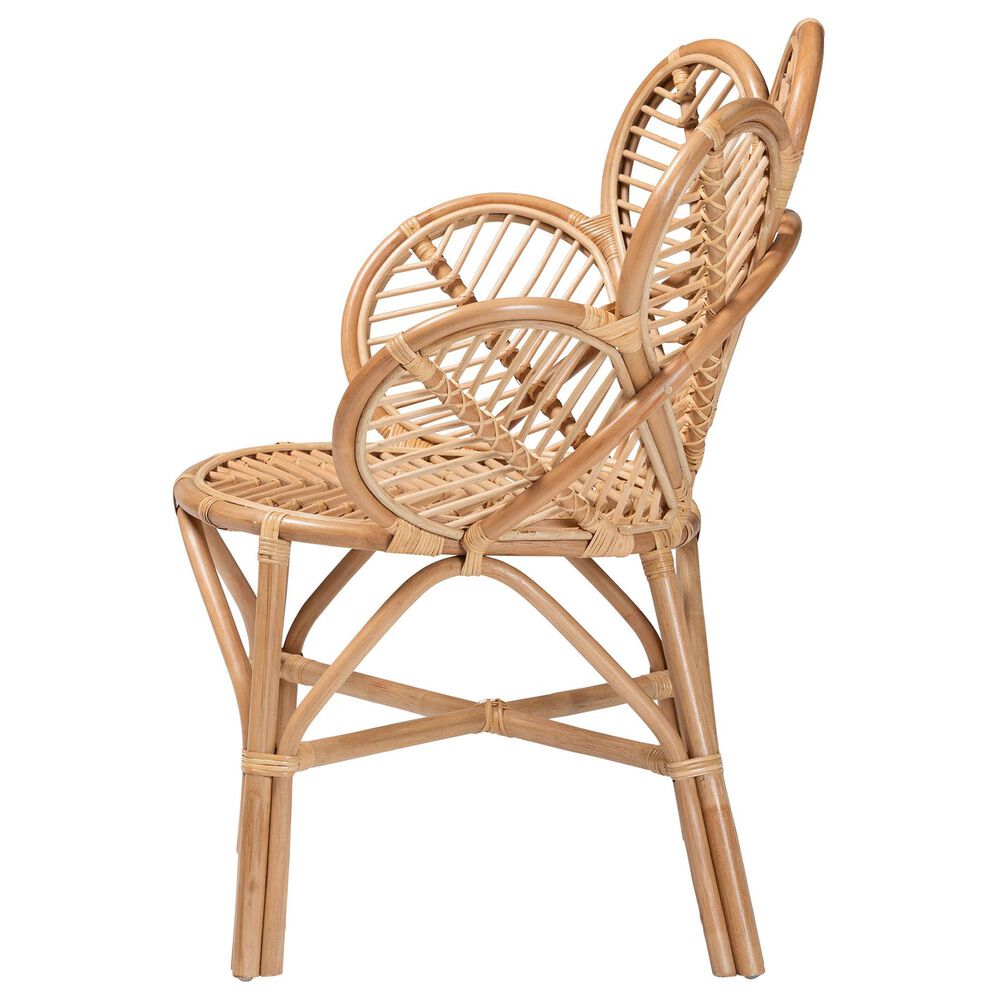 Baxton Studio Eliava Accent Chair in Natural Brown, , large