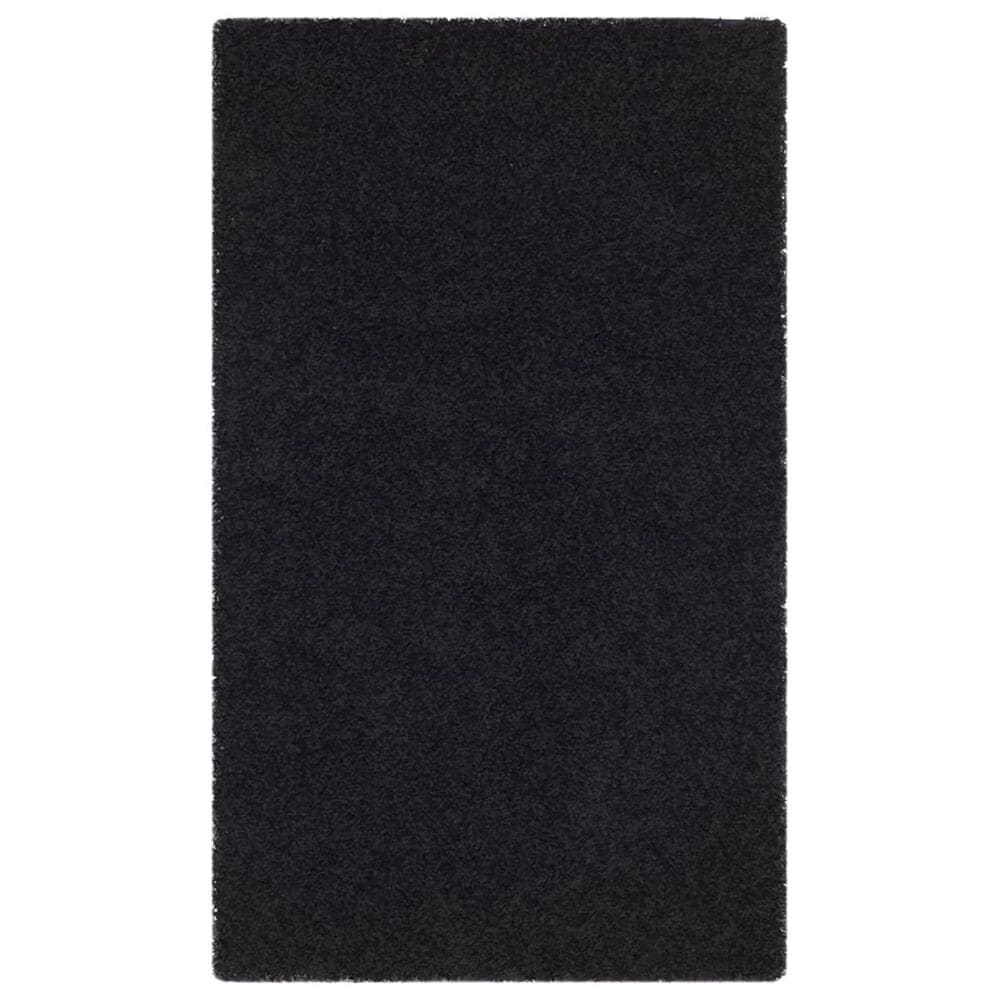 Safavieh Athens Shag SGA119K 4' x 6' Black Area Rug | NFM