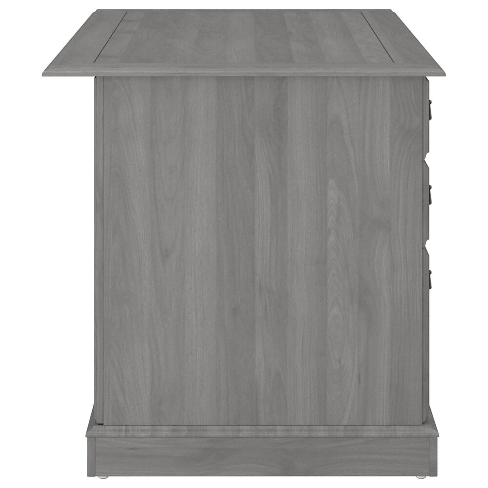 Bush Saratoga Executive Desk in Modern Gray Nebraska Furniture Mart