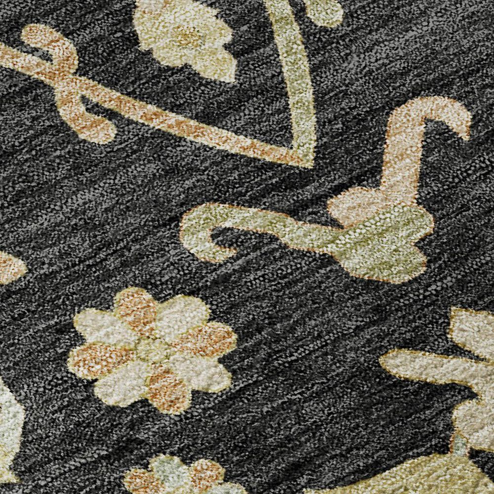 Dalyn Rug Company Hatay HY2 2'3" x 7'6" Black Runner, , large