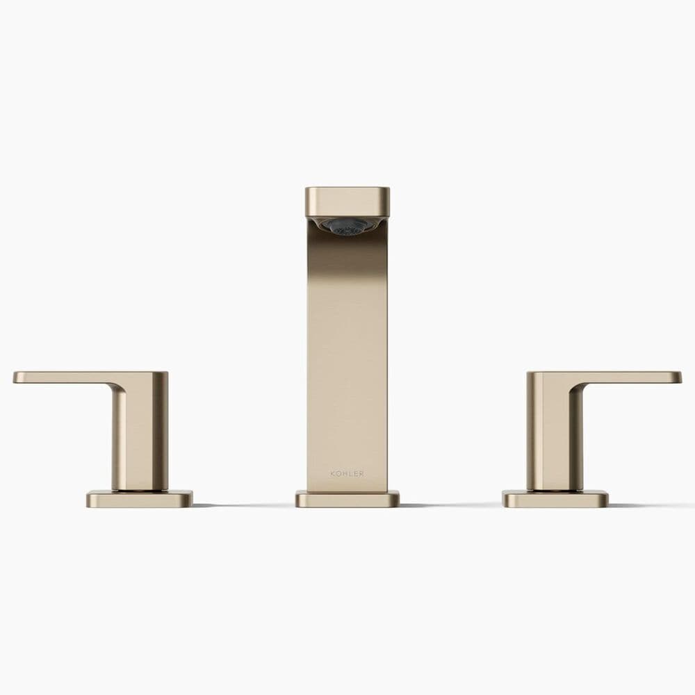 Kohler Parallel Widespread Bathroom Sink Faucet in Vibrant Brushed Bronze, , large