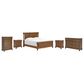 Ashley Rowlenstown King Panel Bed with Dresser, Chest, and Two Nightstands in Brown, , large