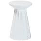 Baxton Studio Ulmer Patio Side Table in White, , large