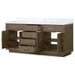 Lexora Home Abbey 72" Double Bathroom Vanity in Grey Oak with 2 cm White Carrara Marble Top and Rectangular Sinks, , large