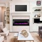 Timberlake Northwest 54" NO HEAT Wall Mount Electric Fireplace in Black, , large
