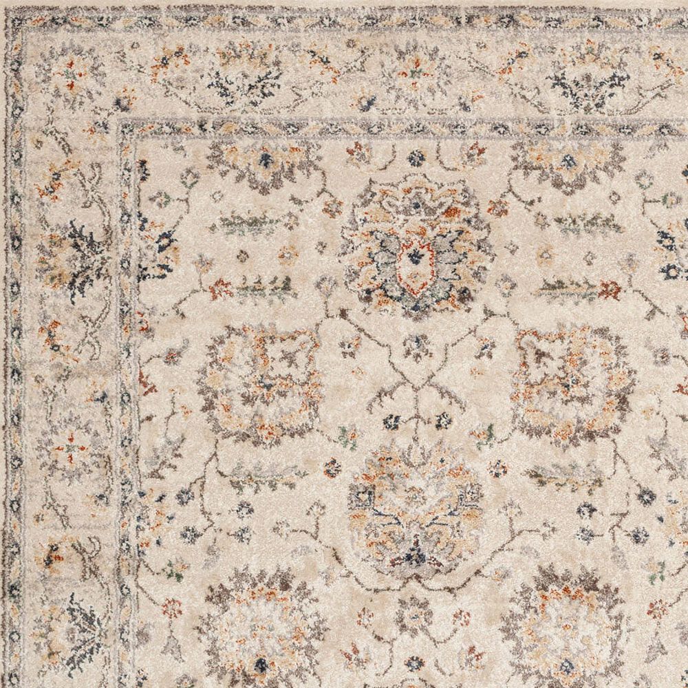 Central Oriental Minerva Roan 5&#39; x 7&#39;3&quot; Alabaster and Storm Area Rug, , large