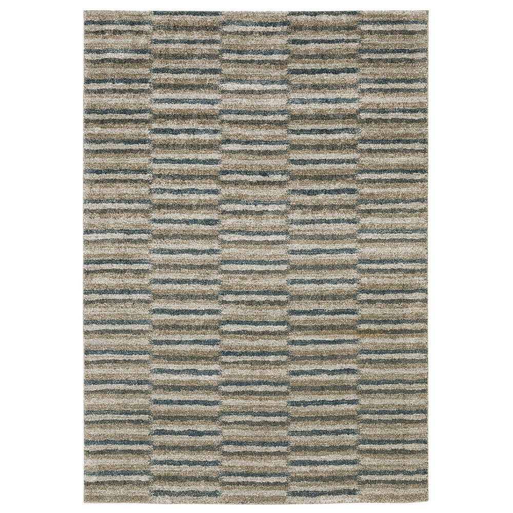 Oriental Weavers Alton 5502D  9"10" x 12"10" Beige and Blue Area Rug, , large