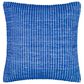 Surya Chunky Grid 20" Square Throw Pillow in Blue and White, , large