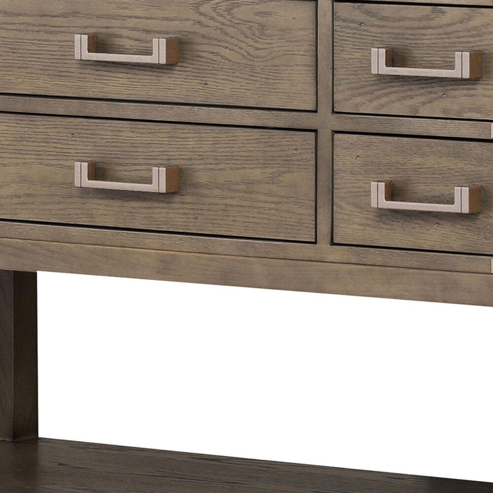 Lexora Home Norwalk 48&quot; Single Bathroom Vanity in Grey Oak with White Cultured Marble Top and Rectangular Sink, , large