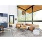Amer Rugs Vermont VRM-5 7"10" x 9"10" Gray and Orange Area Rug, , large