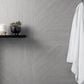 Soho Studio Lounge Ribbed Gray 24" x 48" Porcelain Tile, , large
