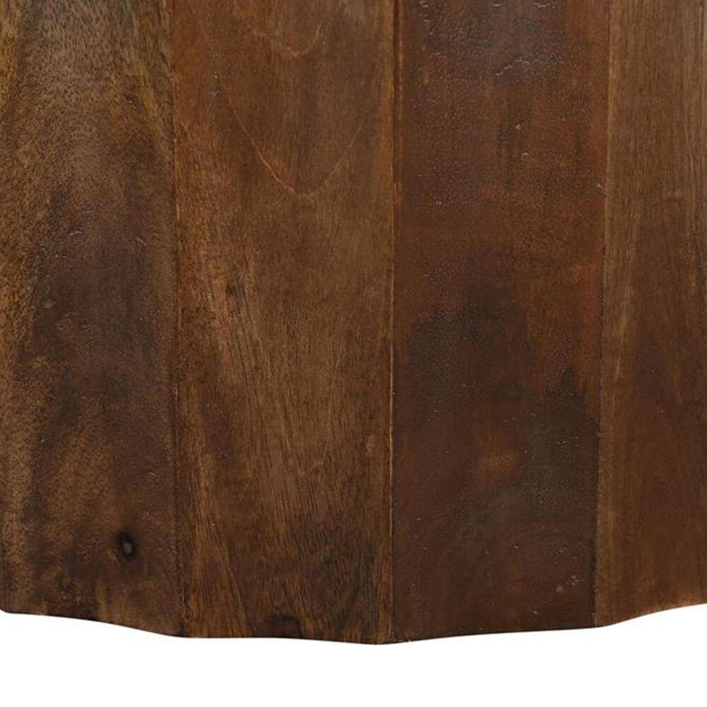 Linden Boulevard Kimble End Table in Brown and White, , large