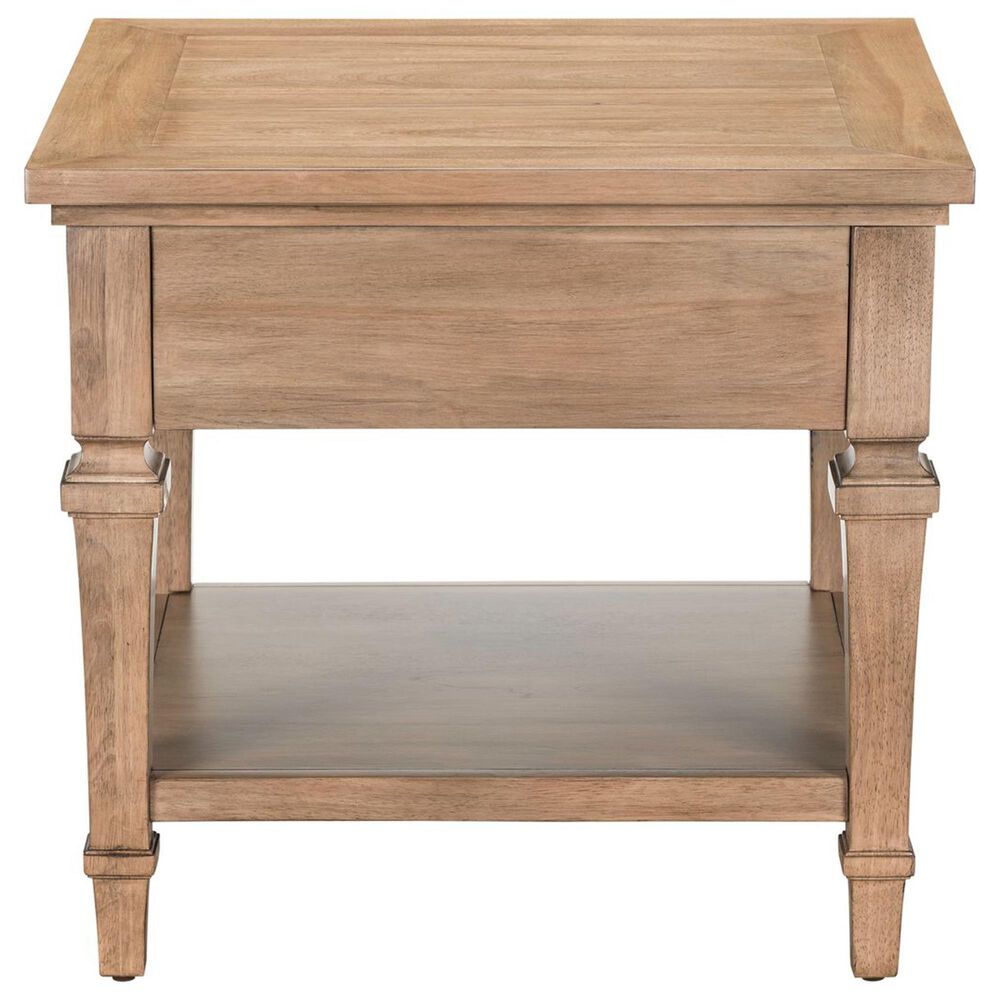Belle Furnishings Haven Hills End Table in Camel Beige, , large