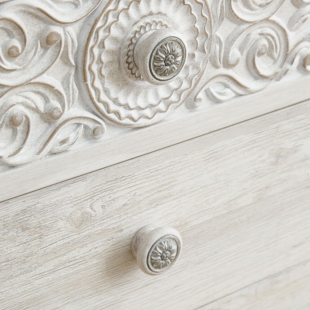Ashley Paxberry 59&quot; 6-Drawer Dresser in Whitewash, , large