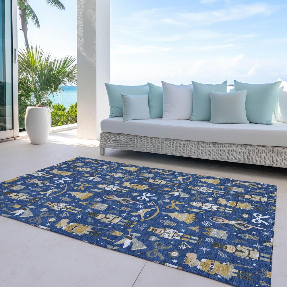 Dalyn Rug Company Wonderland WN35 Navy 3&#39; x 5&#39; Area Rug, , large
