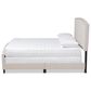 Baxton Studio Morgan King Bed with Beige Upholstered in Black, , large