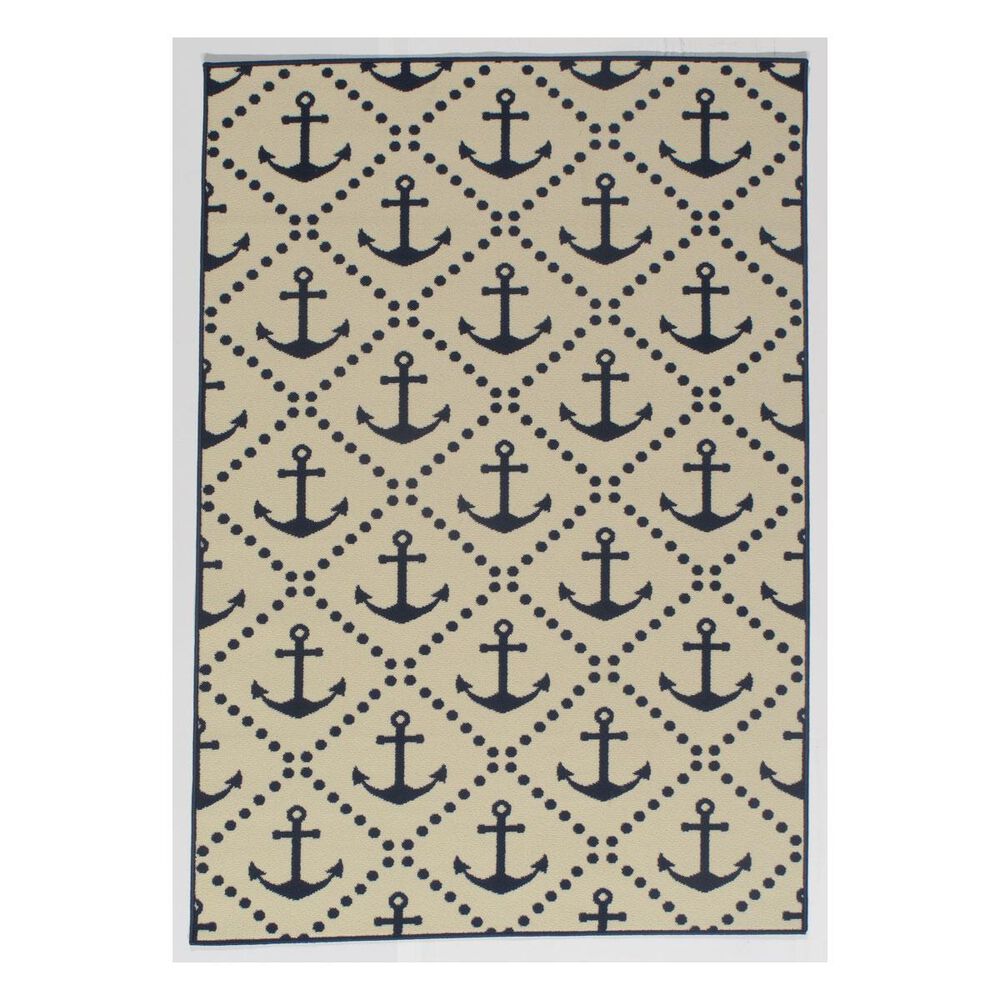 Momeni Baja BAJ-16 6'7" x 9'6" Ivory Area Rug, , large