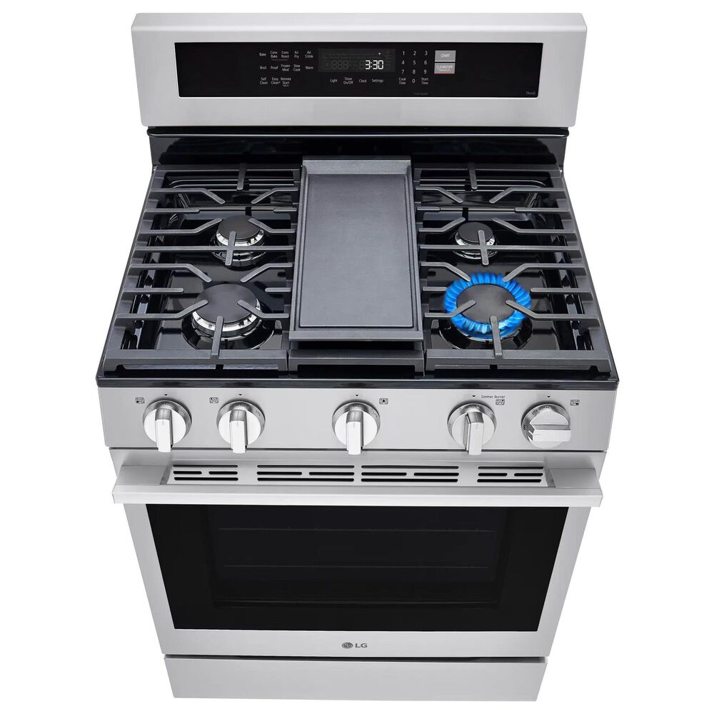 LG 6.3 Cu. Ft. Freestanding Gas Range in PrintProof Stainless Steel, , large