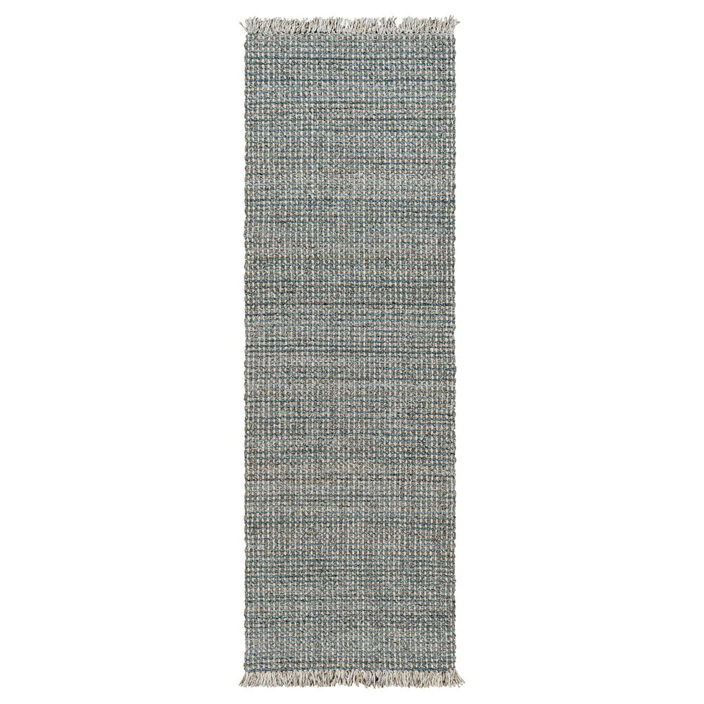 Surya Sara SRU-2303 2"6" x 8" Light Slate, Brown, Charcoal and Seafoam Runner, , large