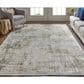 Feizy Cadiz 12" x 18" Green and Gray Area Rug, , large