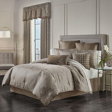 J. Queen New York Cracked Ice 4-Piece King Comforter Set in Taupe, , large