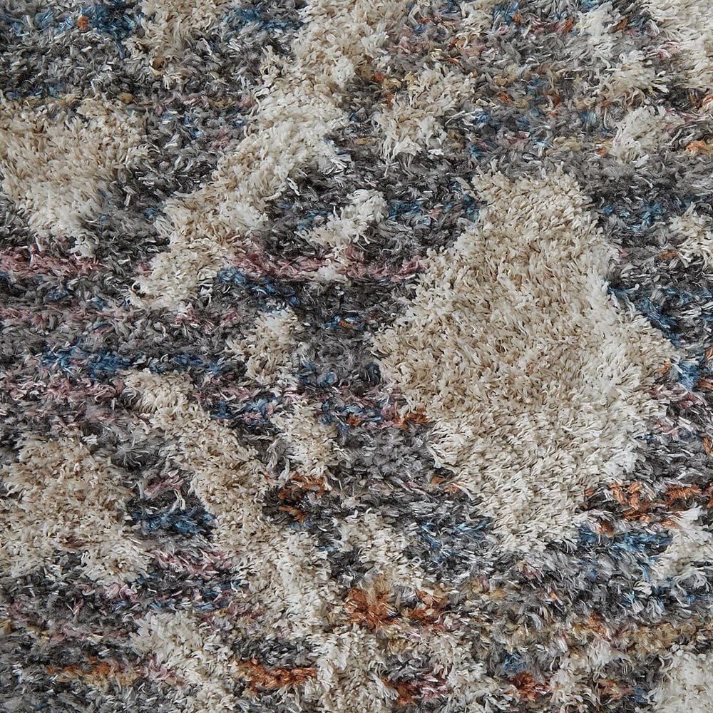 Feizy Mynka 39IAF 4&#39; x 6&#39; Gray and Multicolor Area Rug, , large