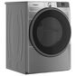 Whirlpool 7.4 Cu. Ft. Smart Front Load Gas Dryer with Wrinkle Shield Option in Radiant Silver, , large