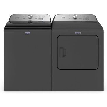 Maytag Pet Pro Top Load Washer and Electric Dryer Laundry Pair in Volcano Black, , large