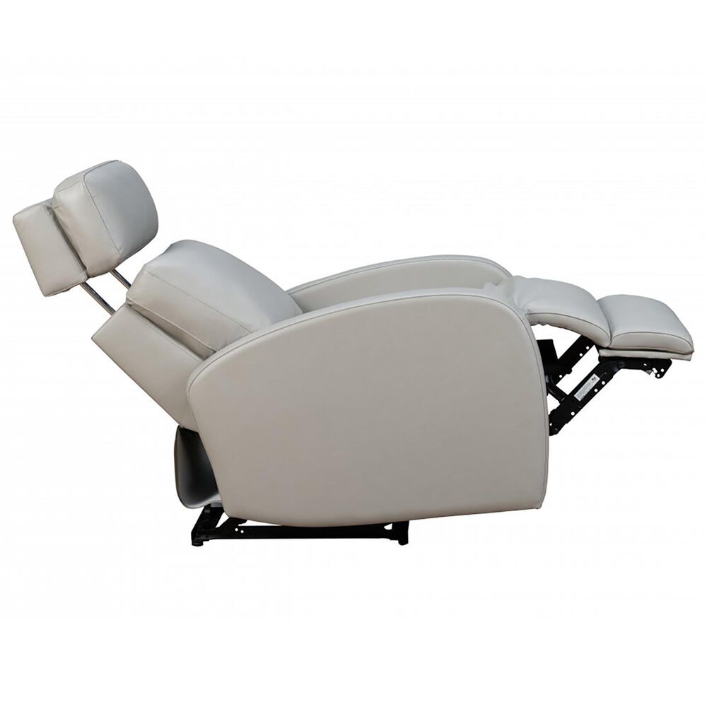 Barcalounger Levi Leather Power Recliner with Power Headrest in Bentley Dove, , large