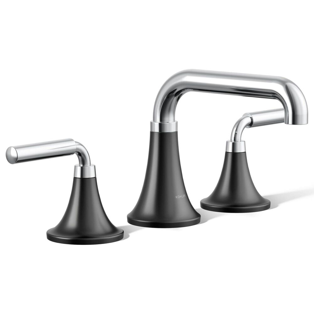 Kohler Tone Widespread Bathroom Sinks in Polished Chrome and Matte Black, , large