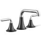 Kohler Tone Widespread Bathroom Sinks in Polished Chrome and Matte Black, , large