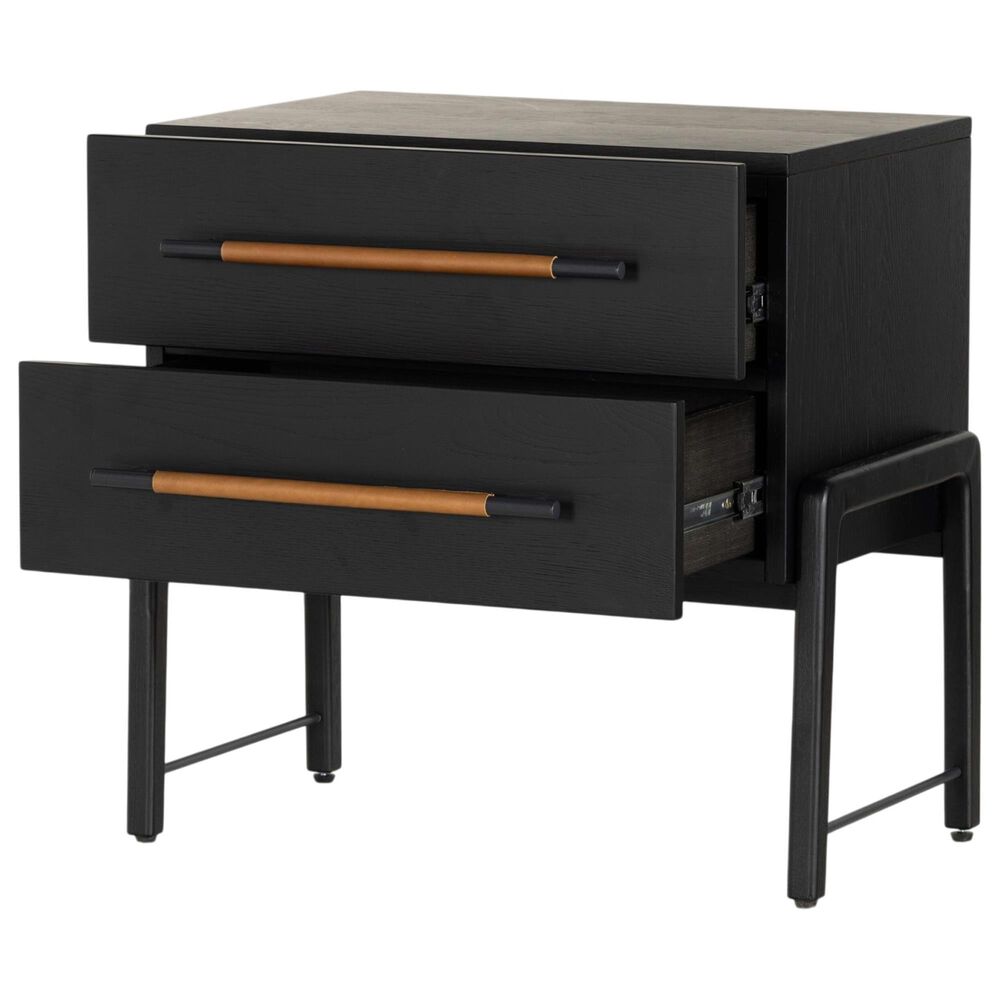 Four Hands Rosedale 2 Drawer Nightstand in Ebony Oak, , large