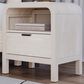 Urban Home Drake 1-Drawer Nightstand in White, , large