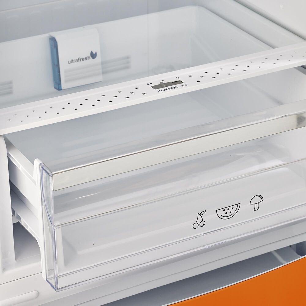Unique Appliances Classic Retro 12 Cu. Ft. Bottom Freezer Regfrigerator In Creamsicle Orange, , large