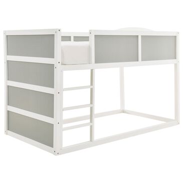 Signature Design by Ashley Romanton Twin Loft Bunkbed in White and Gray, , large