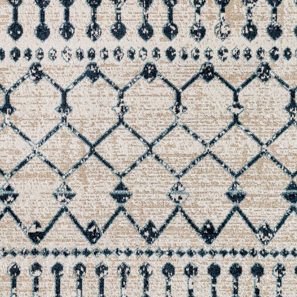 Surya Lavadora 7&#39;10&quot; x 10&#39; Ink Blue, Blue, Light Beige and Light Gray Area Rug, , large