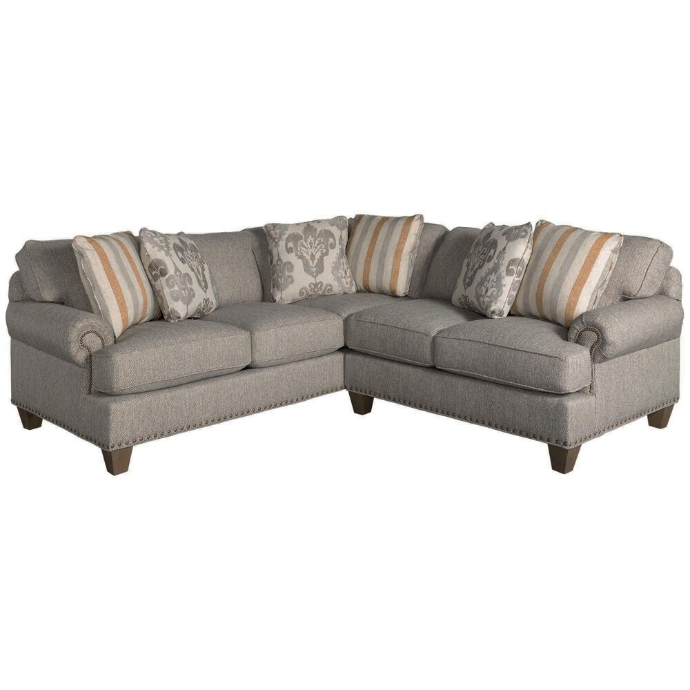Hickorycraft 2-Piece L-Shaped Sectional in Gray, , large