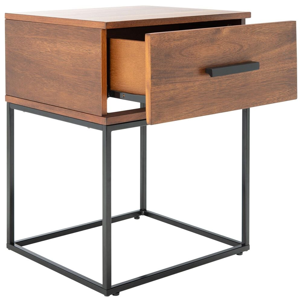Safavieh Marissa 1 Drawer Nightstand in Brown, , large